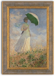 Claude Monet: Dame mit Schirm 1886. Fine Art Giclée-Druck auf Künstlerleinwand. 