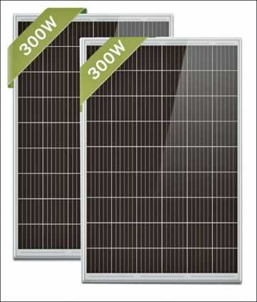 Mini PV-Anlage 600W. 2 Solarpanele für Balkon und Terrasse. 