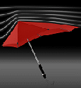 Sturm-Schirm rot. 