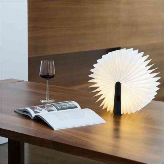 dekorative Lampen 8 Farbmodi Buch lampe Nachttischlampe LED Buchlampe 360°Faltbar USB wiederaufladbar Tischleuchte Hölzerne faltende Buch-Lampe 